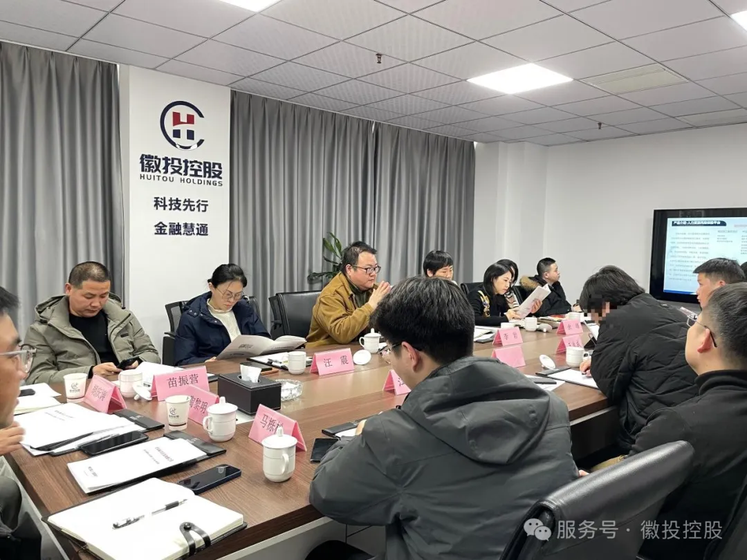 芜湖市弋江区政府领导及市数据局领导共赴徽投科技控股调研数据资产化相关工作